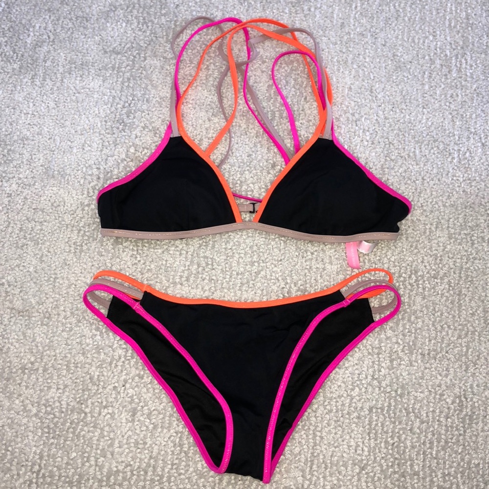 Neon strap Bikini Set